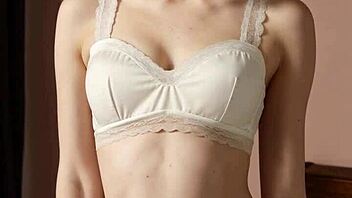 Eastern European Models Pose In Flowery Underwear And Lingerie