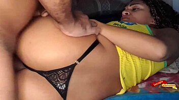 rough anal doggystyle with brazilian teen's greedy ass