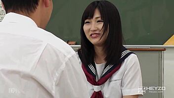 Check out this Japanese cam girl Eri Inoue getting messy with lotion handjob