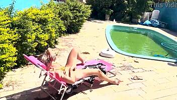 Blonde Wife Waits for Husband to Leave for Pool Cleaner