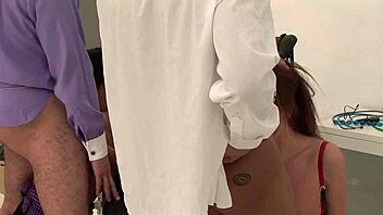 Kerry Louise and Emma Butt ASSIST with CREAMPIE and doggystyle action!