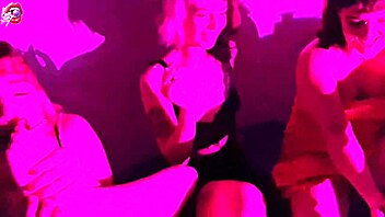 these 4 little 18+ sluts are smoking, worshiping feet, stripping, kissing, and deepthroating at the party.