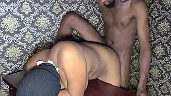 Nausi Love's hardcore anal with rimjob and cum swallow backstage