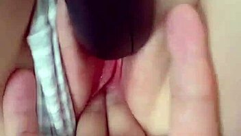 caught my curious step sister masturbating and filled her up