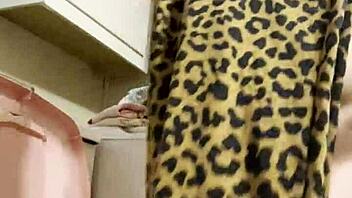 Chubby Dakota Marr Folds Laundry Naked