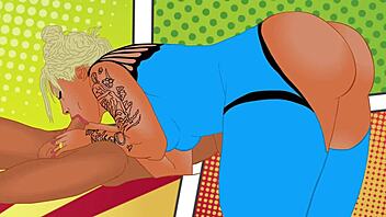 I swear, big booty Rayalla suckin’ dick is pure anime magic, ya know!