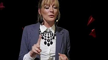 blonde domme takes control with strapon on black male slave