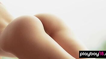 Perfect Brunette Teen Ariel Performs Sensual Striptease Ripping Clothes To Reveal Shaved Pussy