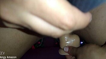 fucking my pussy with a dildo in extreme close up while stimulating my clittoris with magic wand