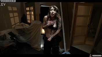 Security Chick Eden Ivy Cums from POV Voodoo Doll Play