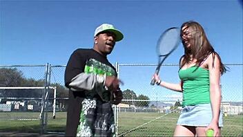 Tennis coach fucks in cowgirl and doggystyle.