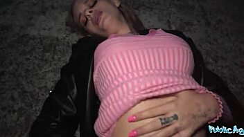 Public Agent Seduces Genuine Model for Outdoor Big Cock Action