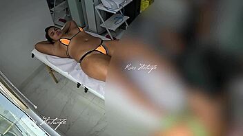 Wore my naughty bikini for massage, got the masseuse all excited