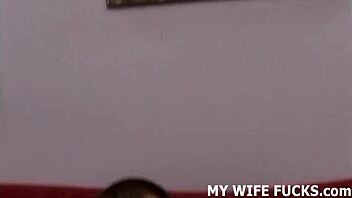 Wife acts as slut slave for big black cock pornstar in pov fucking