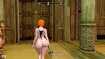 Big Booty Redhead Nude In Skyrim?