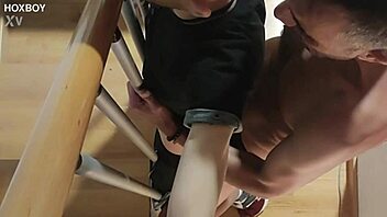 these gay neighbors love bareback fucking in their backyard every night.