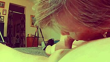 Granny Blue sucks your cock in personal POV