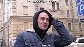 Real Adult Sex For Money: Brunette Blowjob And Facial