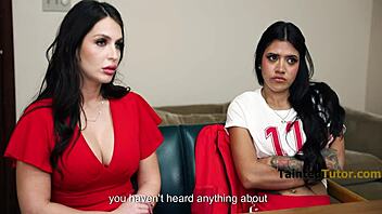 alice thunder says, 'dominate my pussy on the rich desk.'