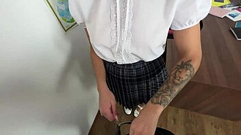 The student charmed his teacher with the beauty of his body