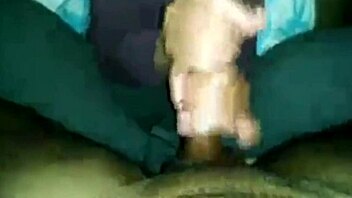 blonde milf cuckolds husband with dripping blowjob