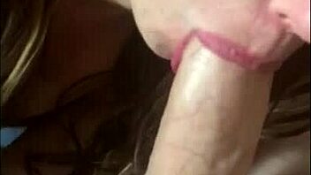 Damn! Huge white cock gets pov blowjob from my wife!
