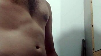 Skinny Girl Undresses For Big Cock Masturbation In Bathroom