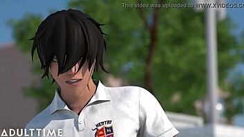 Adult Time Hentai Sex, Headmaster Makes Classmates Fuck Publicly 😈