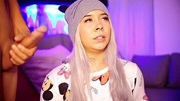 this submissive latina craves cum on her tongue every night for sleep