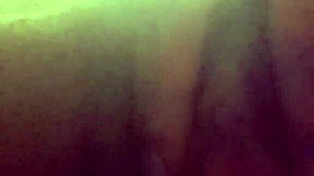 Pretty ebony woman masturbates solo