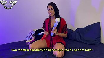 Is Bia Hot Teasing Her Big Pussy with Huge Toy?