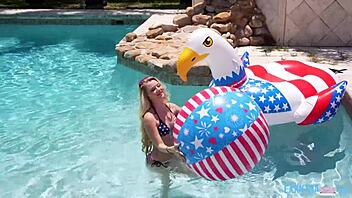 Cute Blonde Teen 18+ Riley Star Banged Hard at Party by Gi Joey!