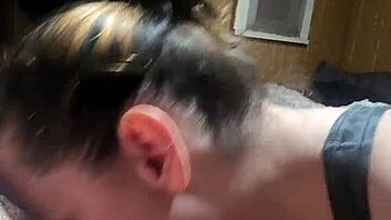 Ivy19921 skillfully makes a blowjob and swallows the cum
