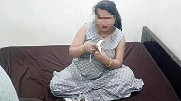 Devar Slams Sister-in-Law with Banana in Hot Doggystyle Action Over Kitchen Counter