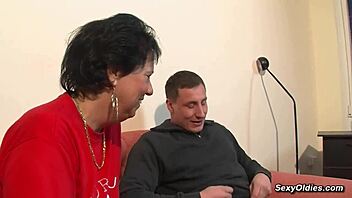 German Mature Rides Big Cock in Reverse Cowgirl Style