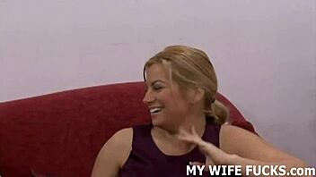 Wife acts as slut slave for big black cock pornstar in pov fucking