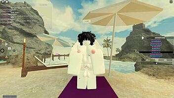 big ass whore rides cock in roblox world