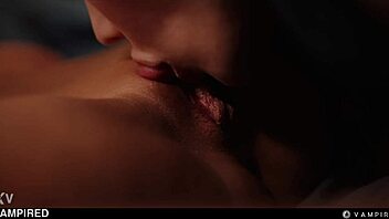 vampire lesbian threesome with emiri, maria nagai, and josephine jackson in halloween cosplay