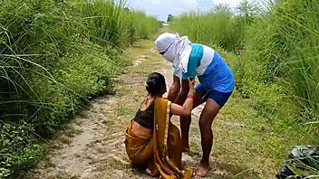 indian wife gets viral village sex in wild action