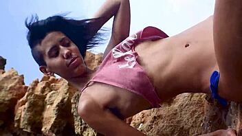 just stripping down at a public beach, wanna see more of this x2?