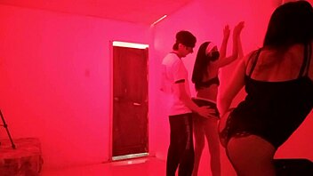 The birthday boy celebrated with two sexy, hot girls