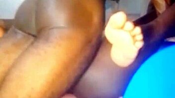 Feeling intense pleasure from hard fuck with African teen partner