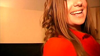 cate harrington gives close-up blowjob, titty fuck, and swallows cum in fishnets