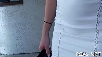 Is That Shaved Pussy Ready For Rough Pounding By Erected Cock?