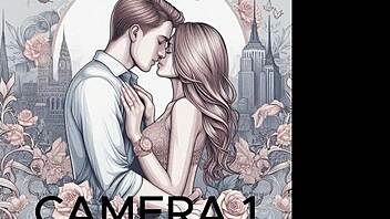 behind the scenes, european couple in fishnets has sexy sex, shot from three cameras, full movie on channel