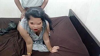 Devar Slams Sister-in-Law with Banana in Hot Doggystyle Action Over Kitchen Counter