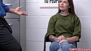 Vanessa Vega, tattooed redhead, shoplifted and got frisky
