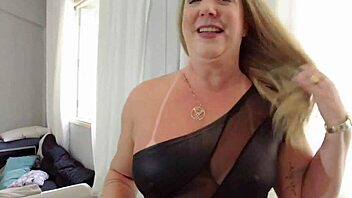 Blonde Milf Alessandra Maia Bent Over For Cock.