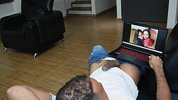 Jenifer and Kitty get caught by stepbrother