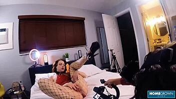 Winter Ryleigh plays with her pussy before getting fucked hard